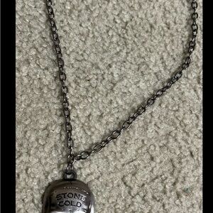 Unisex Stone Cold Steve Austin 3:16 Skull Chain Necklace Jewelry by WWE
